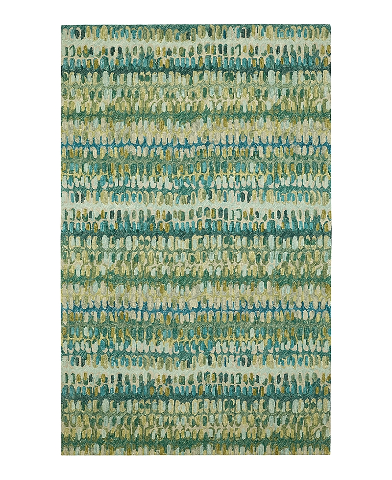 Dash & Albert By Annie Selke Dash Albert By Annie Selke Paint Chip Wool Da1831 Area Rug, 4'0x6'0 In Green