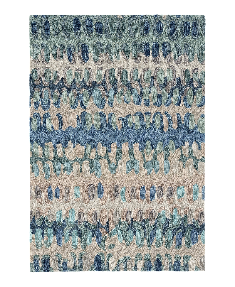 Dash & Albert By Annie Selke Dash Albert By Annie Selke Paint Chip Wool Da1599 Area Rug, 3'0x5'0 In Blue