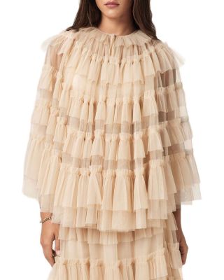 Aude Ruffle Cape