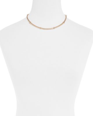Herringbone Collar Necklace, 17"