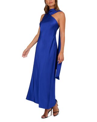 Asymmetrical Satin Dress