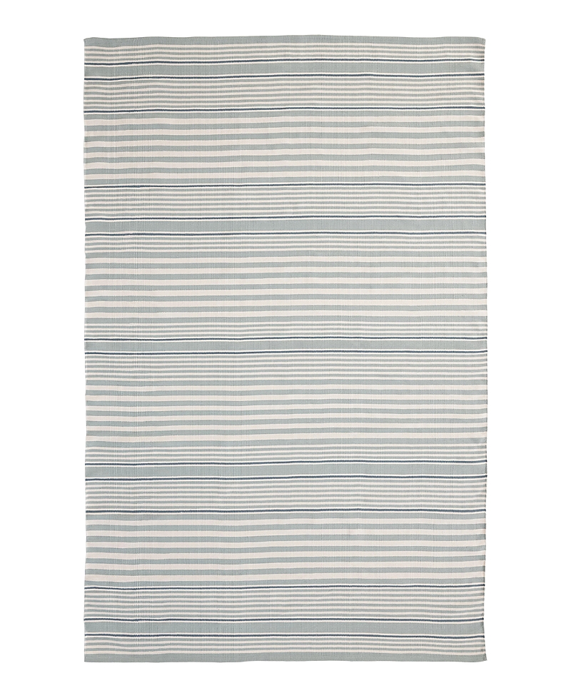 Dash & Albert By Annie Selke Dash Albert By Annie Selke Rugby Stripe Indoor/outdoor Rdb177 Area Rug, 5'0x8'0 In Blue