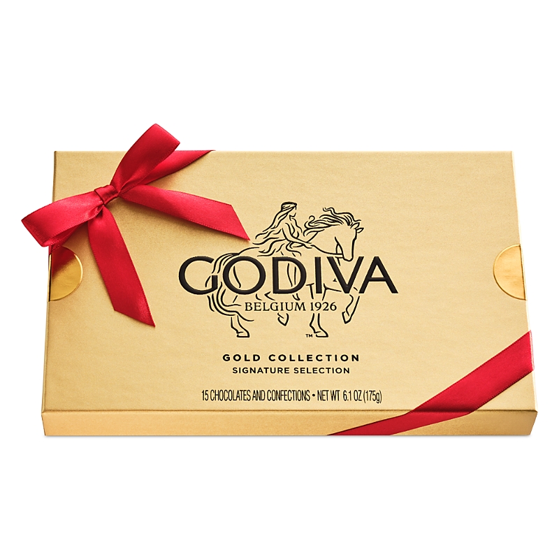 Godiva Holiday Assorted Chocolate Gold Gift Box, 15 Piece In Neutral