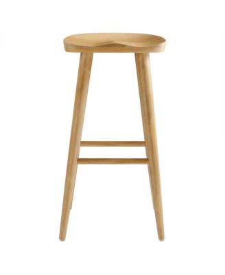 Saville Backless Wood Bar Stools Set of 2