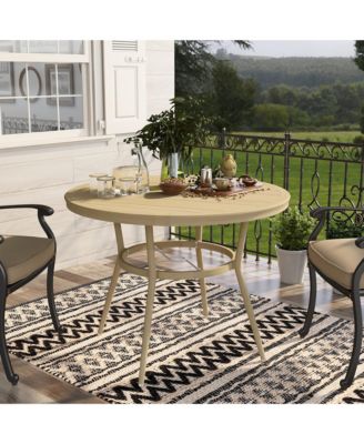 Sylvestri Aluminum Patio Round Dining Table