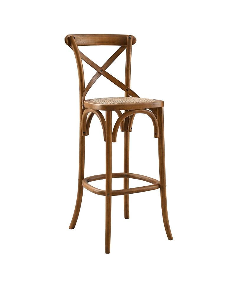 Modway Gear Bar Stool In Brown
