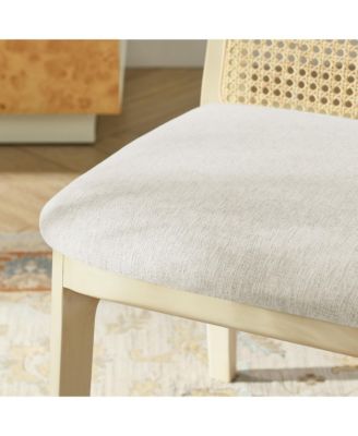 Monarch Wood and Rattan Dining Side Chair