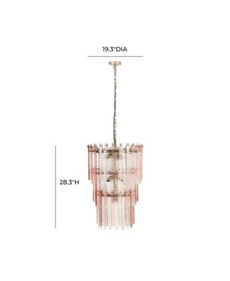 Hampshire Acrylic 3-Tier Chandelier