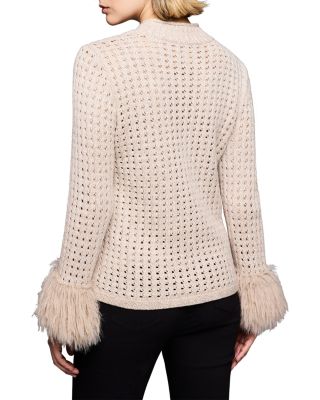 Party Cuff Pointelle Sweater