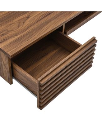 Render Wall Mount Wood Office Desk