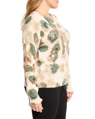 Camo Shine Round Neck Sweater