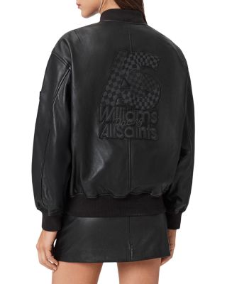 Belle Leather Bomber Jacket