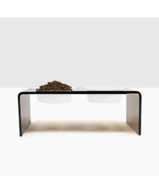 Medium Bronze Pet Feeder, 1 Quart Bowls