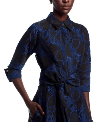 Organza Web Shirt Dress