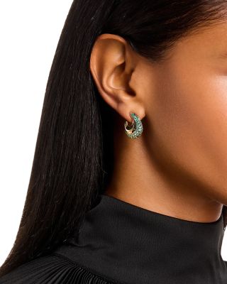 Emerald Ombr&eacute; Earrings in 14K Yellow Gold