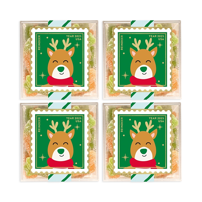 Sugarfina Reindeer Carrots Candy Cubes, Set Of 4 In Green