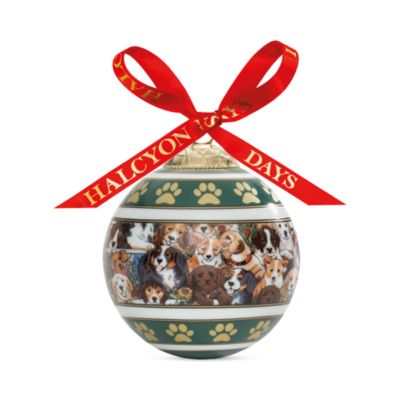 Dogs Leave Paw Prints Bauble