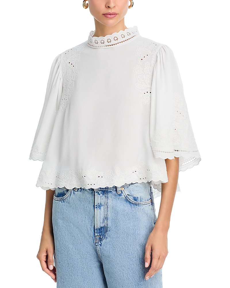 Farm Rio Eyelet Top