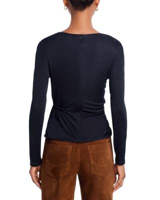 Asymmetrical Rosette Top