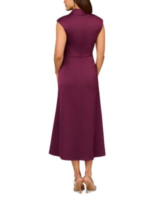 Pleated A Line Midi Dress