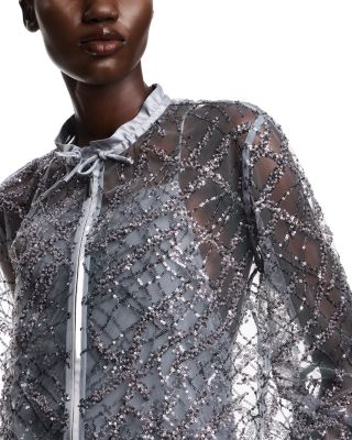 Sequined Tulle Jacket