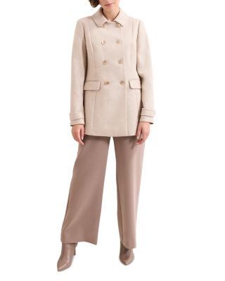 Aurelie Wool Blend Peacoat