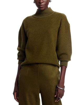 Wool-Cashmere Stretch Reversible Sweater
