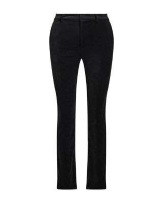 Stretch Velvet Cropped Pant