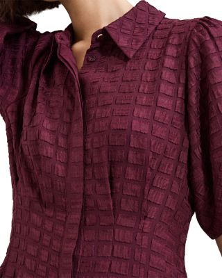 Yasmine Textured Midi Dress