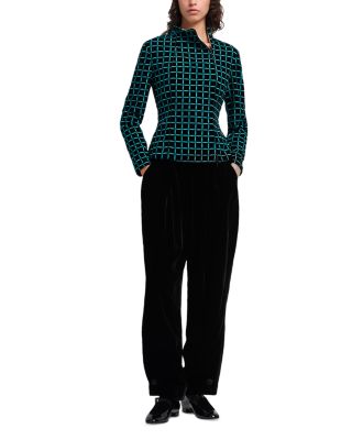 Embroidered Velvet Jacket