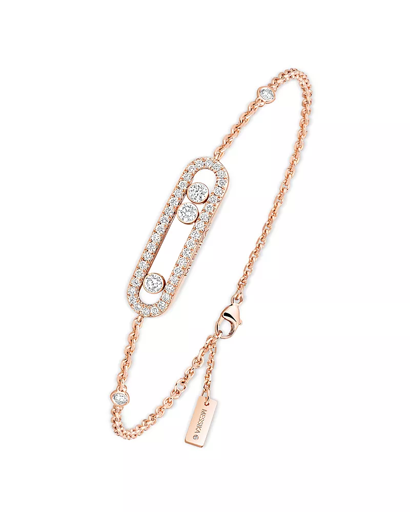 Messika Diamond Baby Move Pave Bracelet in 18K Gold, 0.29 tcw