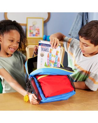 microMAGS Travel Set Deluxe Magnetic Construction Set, 55 Piece - Ages 3+