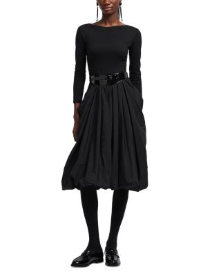 Punto Milano Bubble Hem Dress