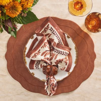 Botanica Napkin in Ivory &amp; Brown