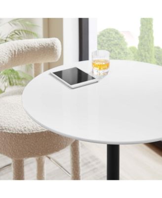 Lippa Round Wood Bar Table