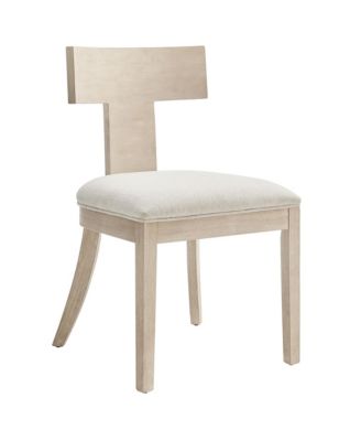 Peregrine Wood and Fabric Upholstered Dining Chairs, Set of 2