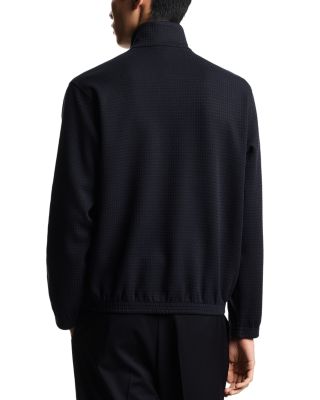 Jacquard Zip Up Sweatshirt