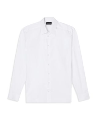 New York Regular Fit Textured Cotton Dress Shirt