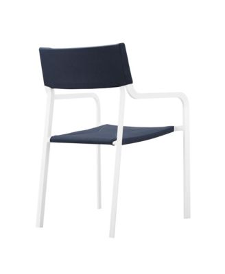 Raleigh Stackable Outdoor Patio Aluminum Dining Armchair