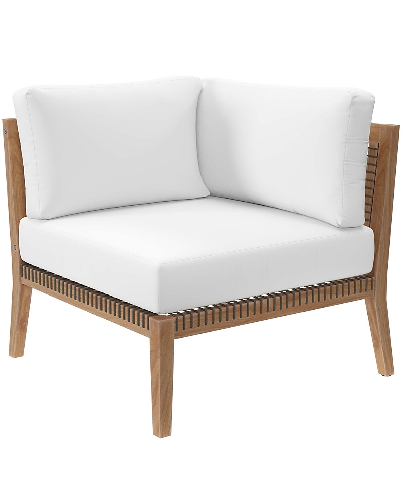 Modway Clearwater Outdoor Patio Teak Wood Corner Chair