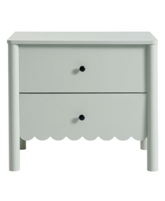 Emmeline Scalloped 2-Drawer Nightstand