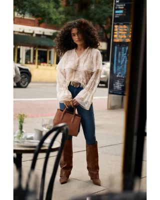 Saylor Ruffle Lace Top