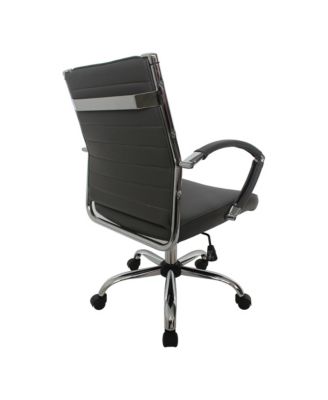 Tioga 37-inch Faux Leather Height Adjustable Swivel Office Chair