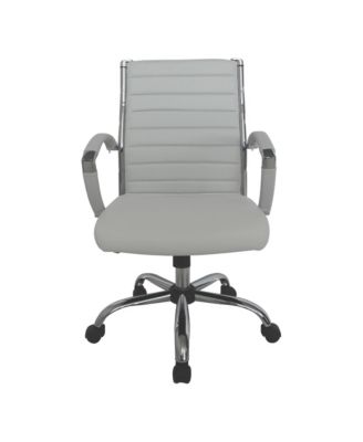 Tioga 37-inch Faux Leather Height Adjustable Swivel Office Chair