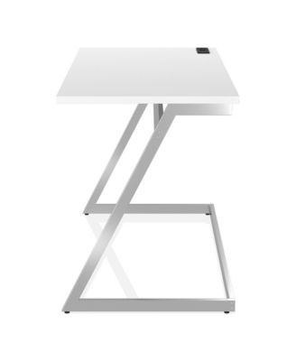 Torrey High Gloss Writing Desk with USBs