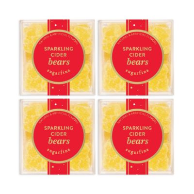 Sparkling Cider Bears Candy Cubes, Set of 4