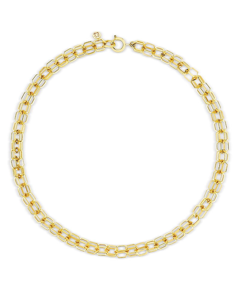 Cadar 18k Yellow Gold Be Home Double Cable Link Chain Necklace, 17 In Gold