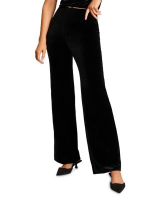 Velvet Wide Leg Pants