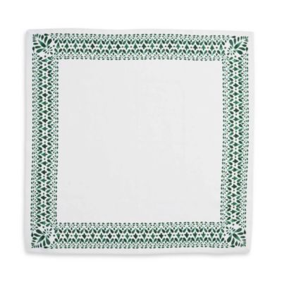 Iberian Border Napkin, Evergreen, Set of 4