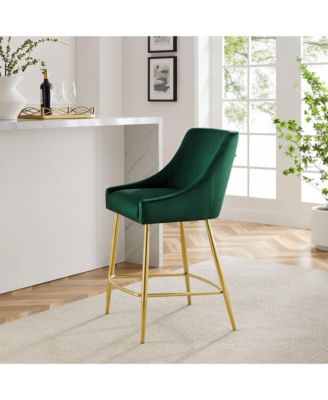 Discern Performance Velvet Counter Stool